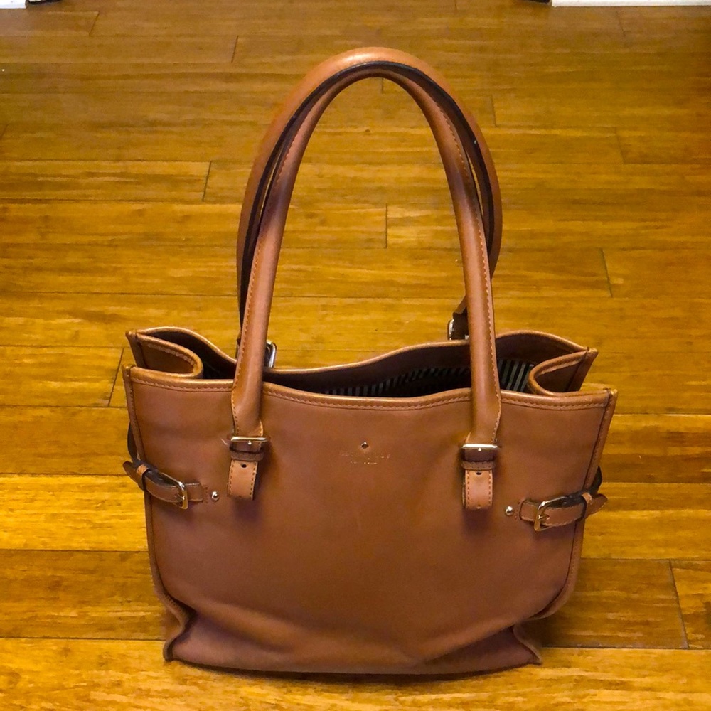Kate Spade Brown Leather Tote Bag/Purse